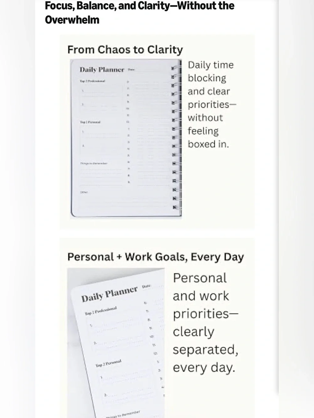 NWT Joytiva 12-Week Cycle Undated ADHD Planner for Neurodivergent Adults